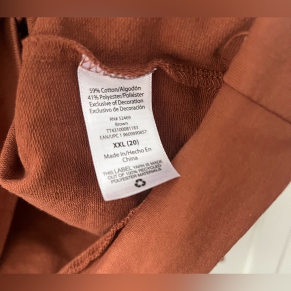 Time and Tru Women's Quilted Ruffle Sweatshirt Size XXL - Picture 5 of 7